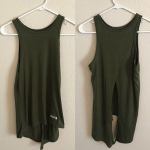 Barbella green tie back tank never worn
